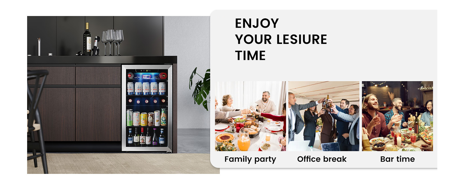 Mini frigider vin și băuturi – imagine detaliu 4